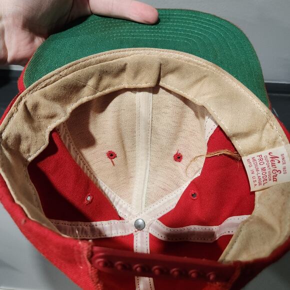 VTG 80s USMC United States Marine Corps New Era Snapback Med‎ Large Hat Cap USA - Picture 12 of 16